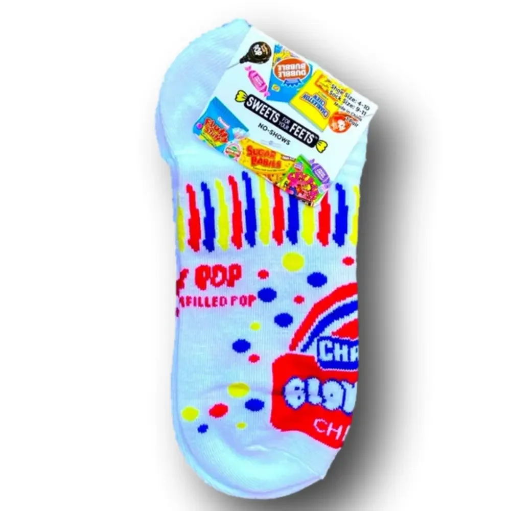 3/$20 Charms Cherry Blow Pop Funny Novelty No-Show Socks - NWT